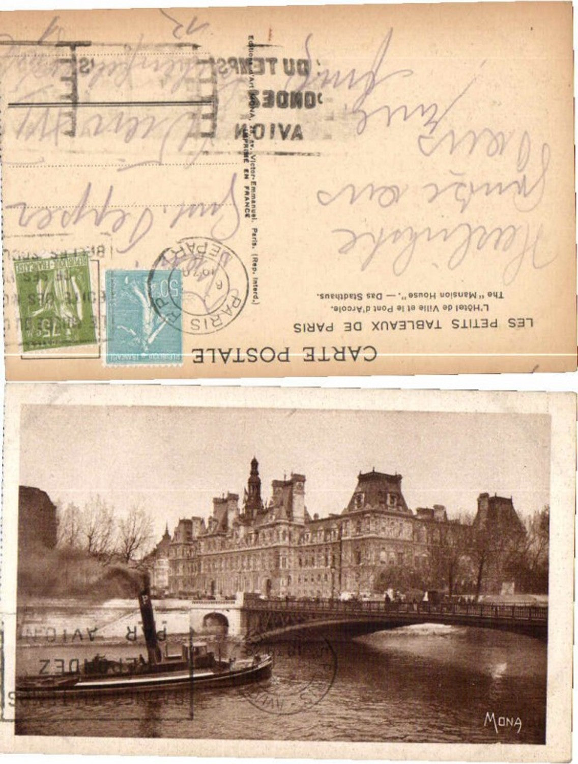 60844,Mona Dampfer am Fluss Stadthaus