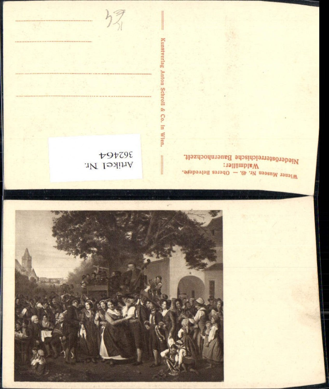362464,Künstler Ak Waldmüller Niederösterreichische Bauernhochzeit Hochzeit