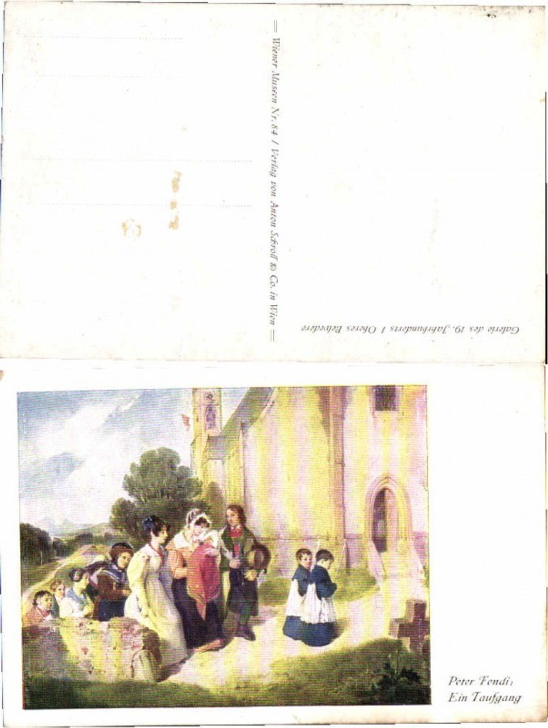61238,Peter Fendi Taufgang taufe Ministranten Kirche