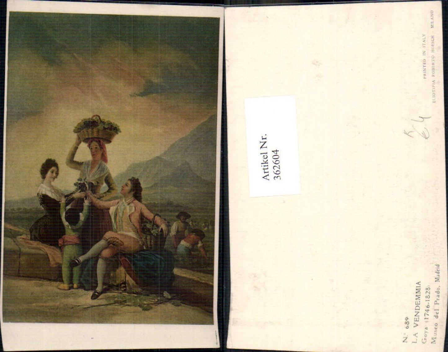 362604,Künstler Ak Goya La Vendemmia Frauen Ernte