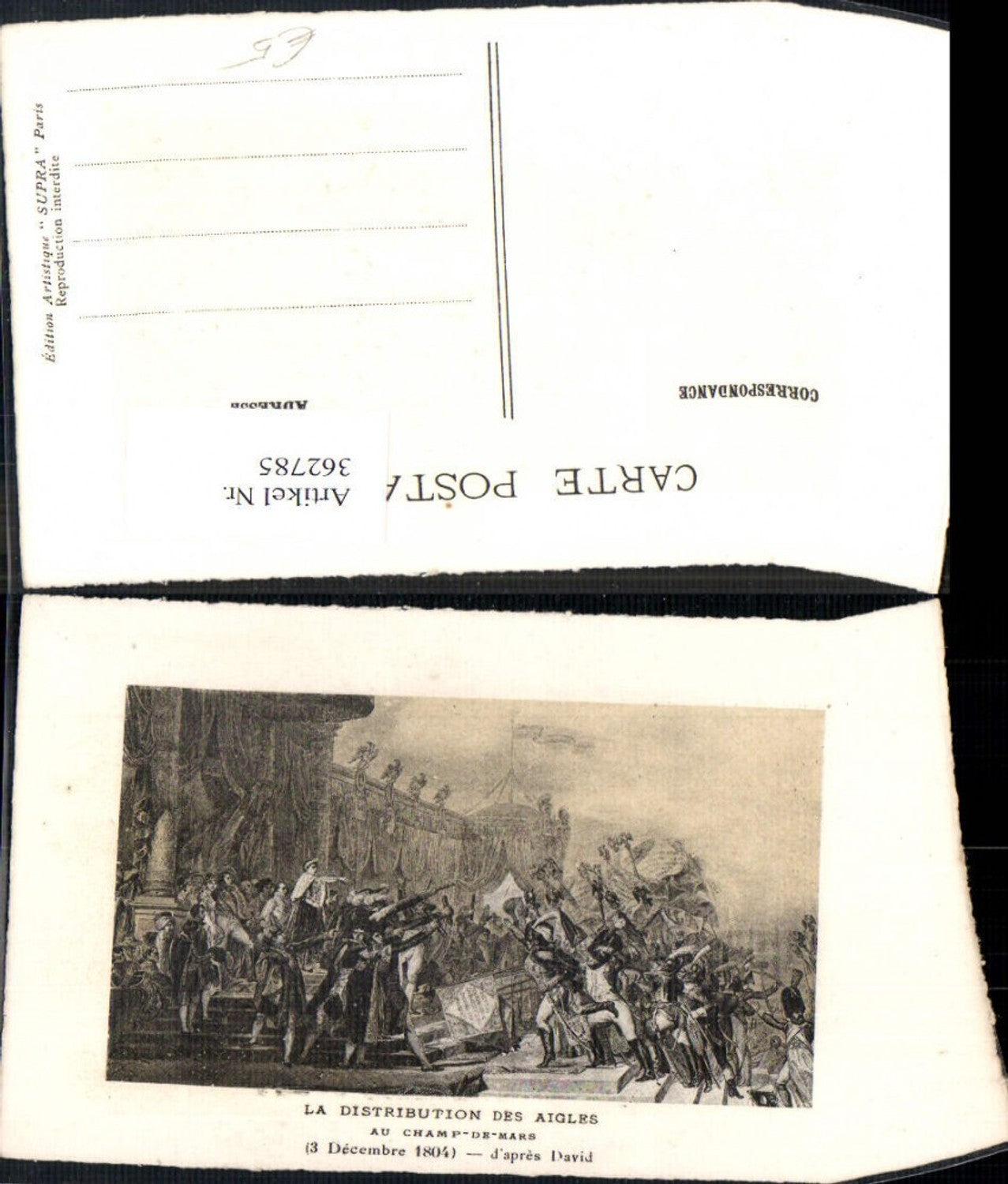362785,Künstler Ak David La Distribution des Aigles au Champ-de-Mars 1804