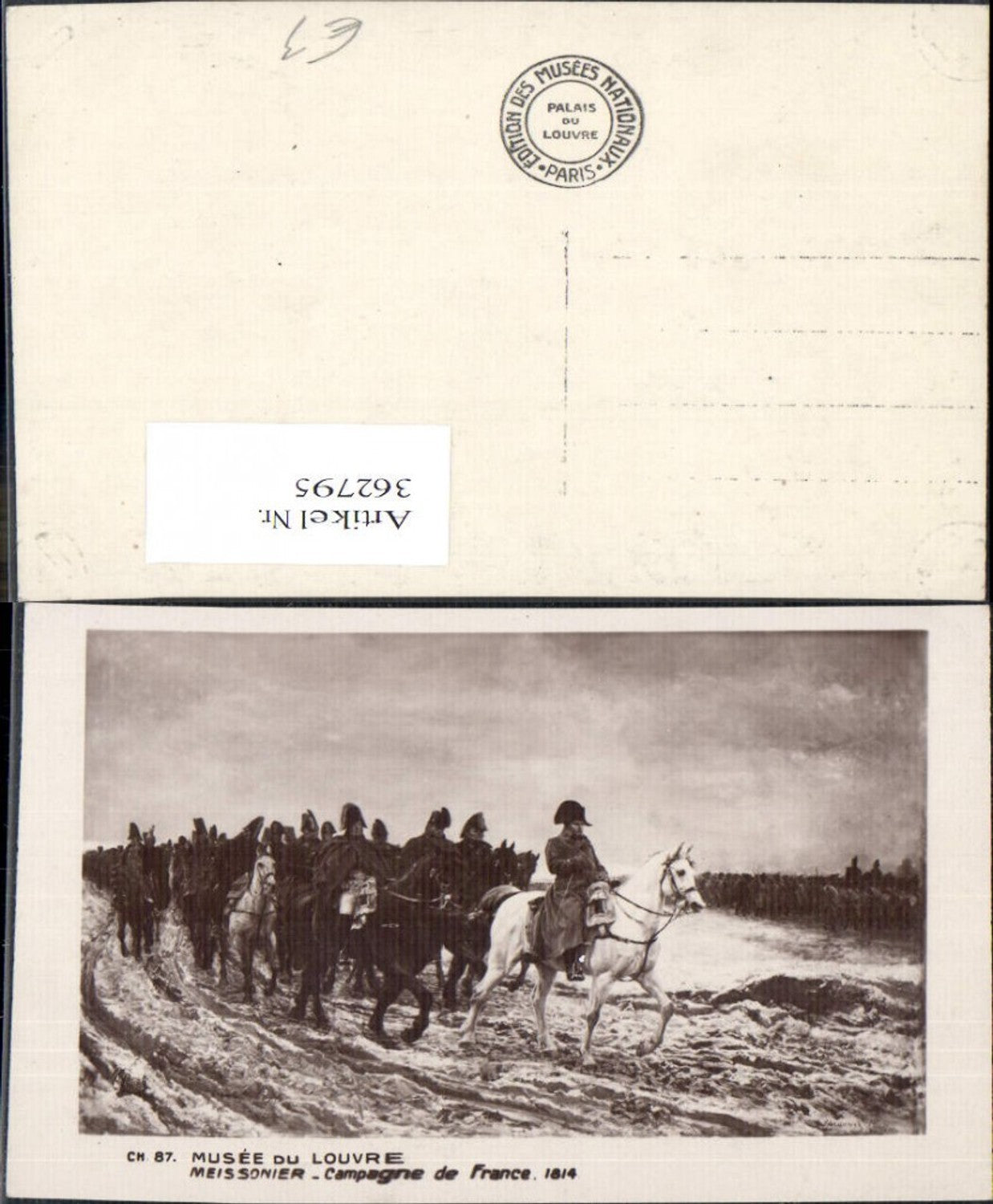 362795,Künstler Ak Meissonier Campagne de France 1814 Napoleon