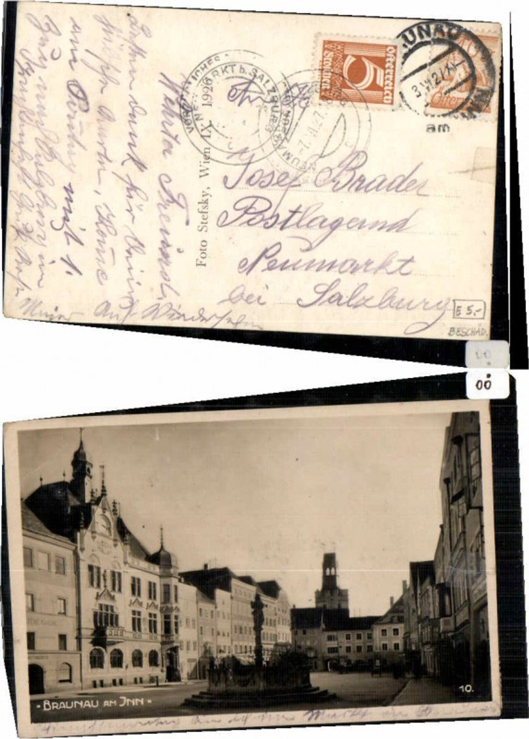 61651, Braunau am Inn, Hauptplatz 1926