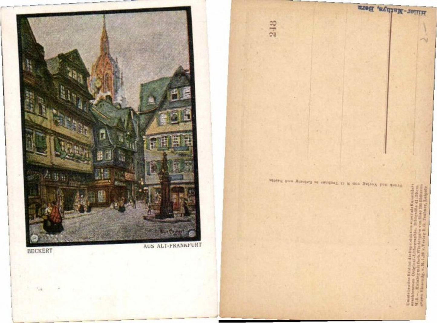 62185,Aus Alt Frankfurt sign. Beckert Fritz