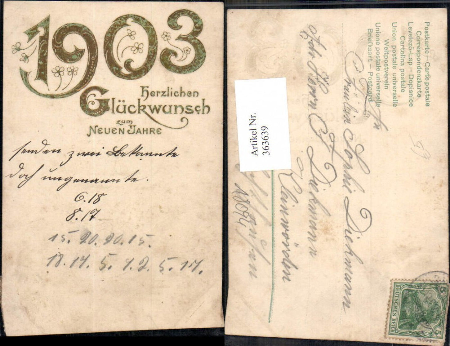 Alte Ansichtskarte – Old Postcard