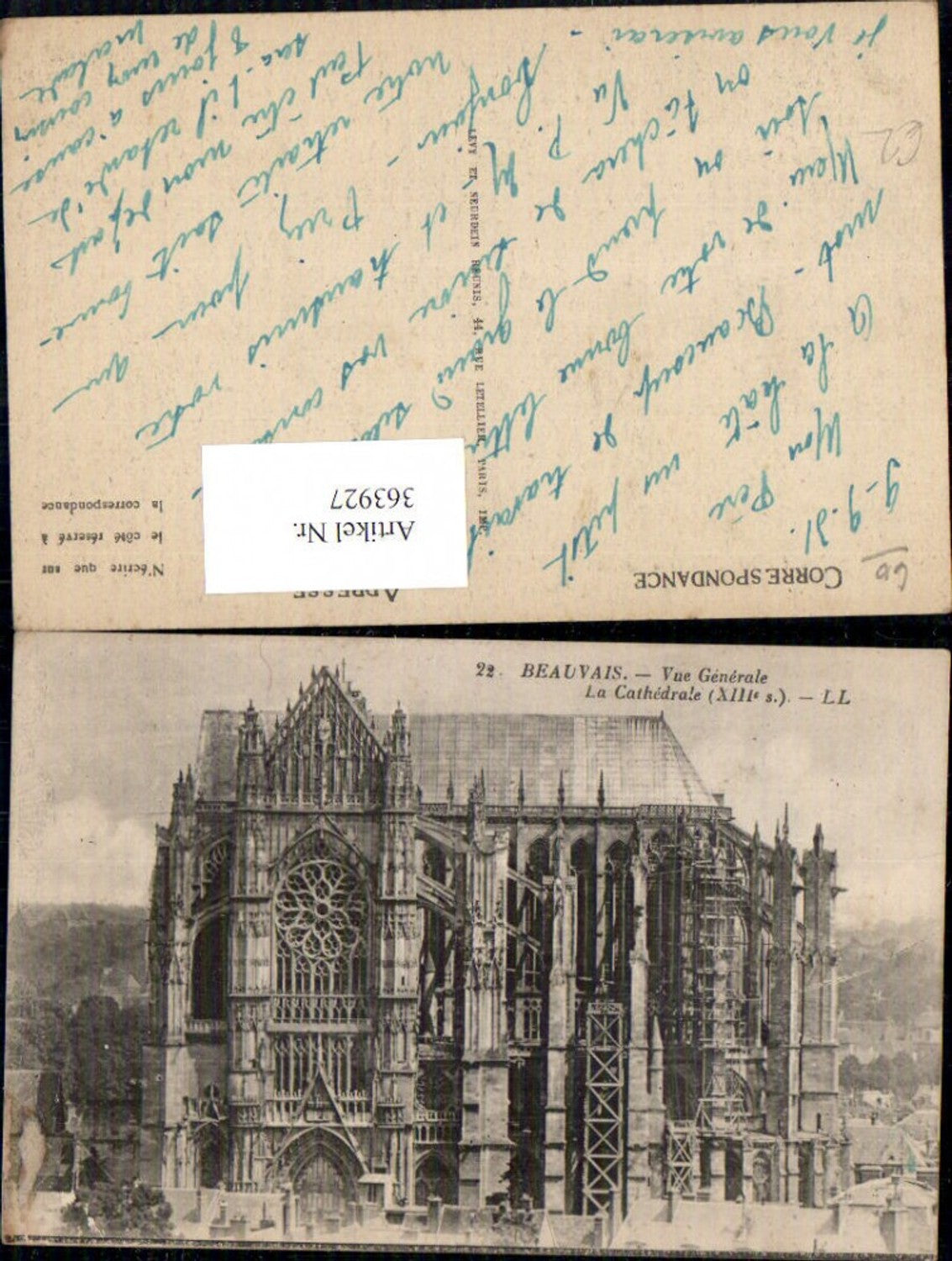 363927,Kirche Beauvais Vue Generale La Cathedrale Kathedrale