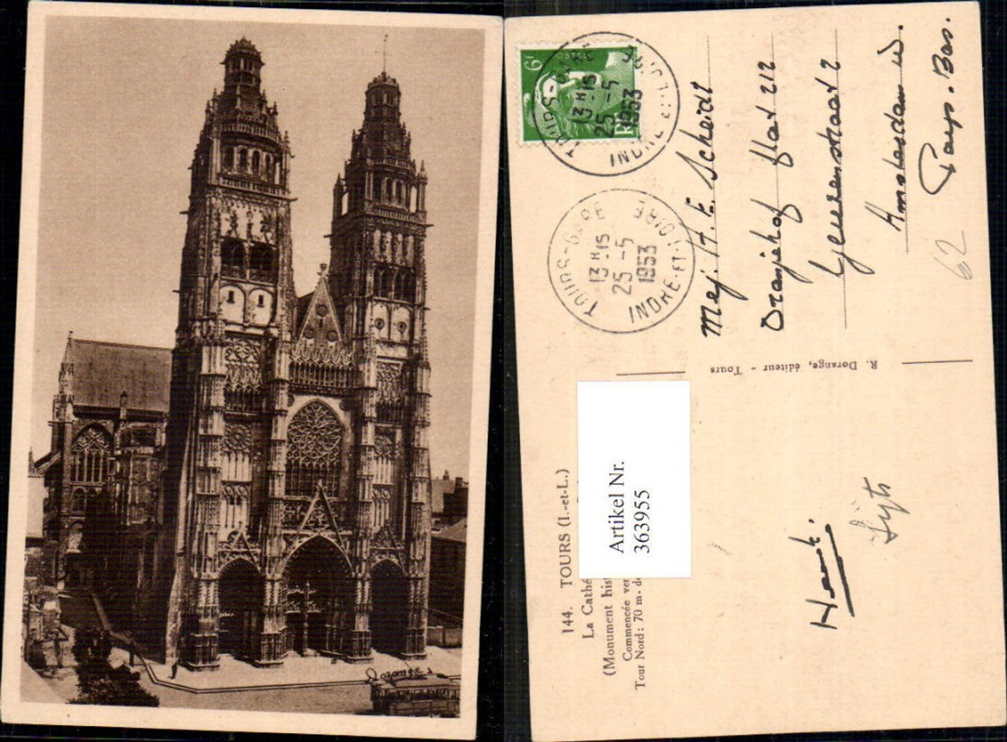 363955,Kirche Tours La Cathedrale Kathedrale