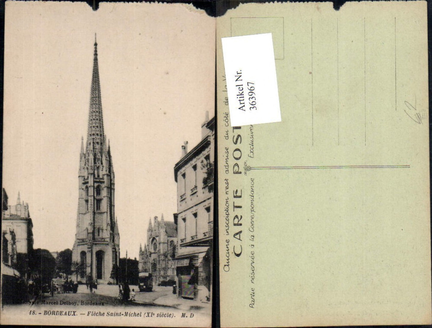 363967,Kirche Bordeaux Fleche Saint-Michel