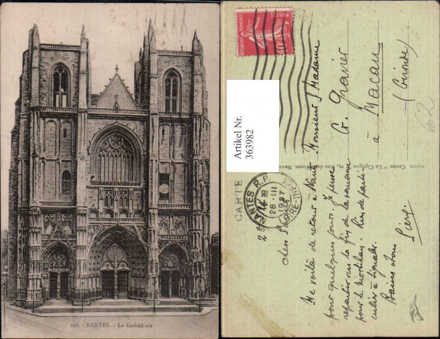 363982,Kirche Nantes La Cathedrale Kathedrale