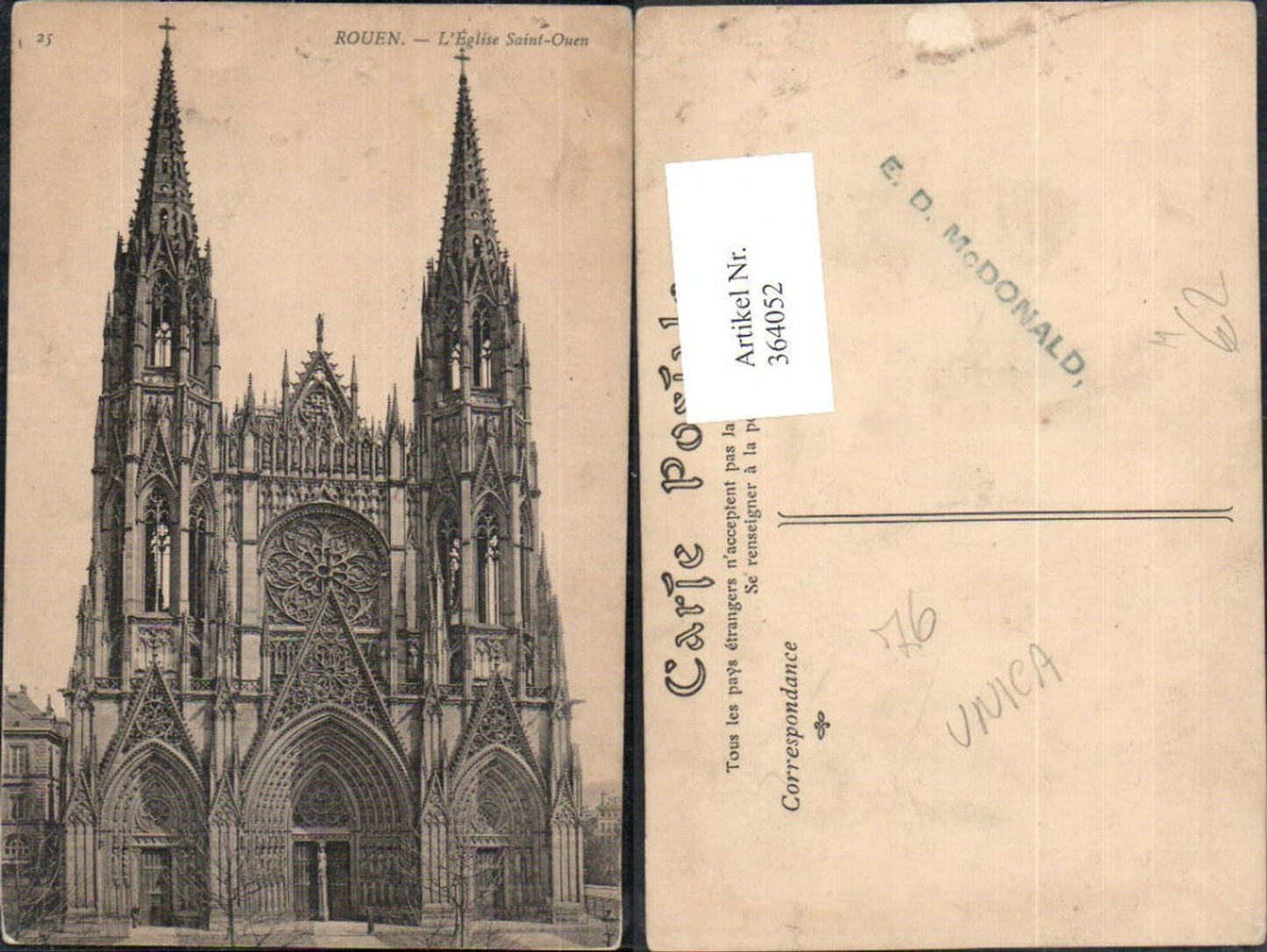 364052,Kirche Rouen L Eglise Saint-Ouen