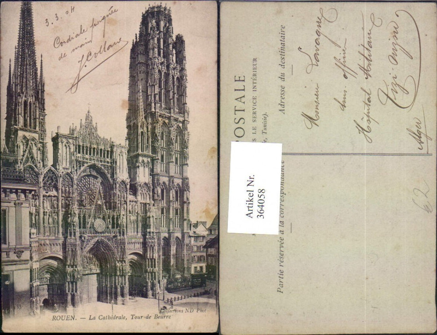 364058,Kirche Rouen La Cathedrale Tour de Beurre