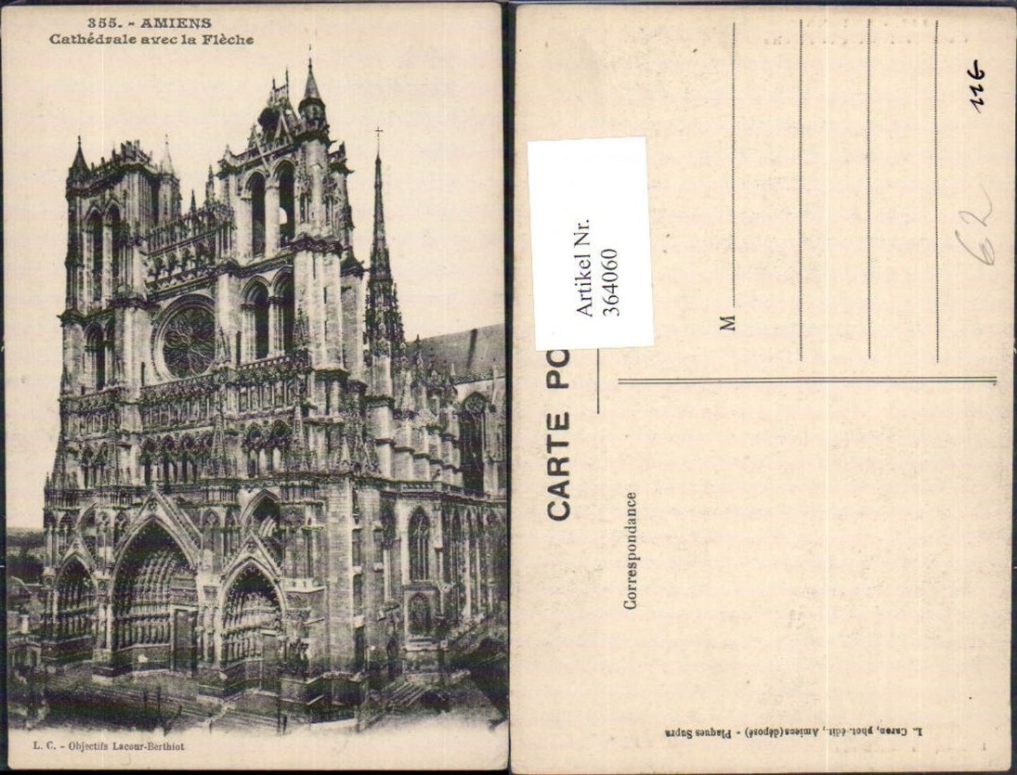 364060,Kirche Amiens Cathedrale avec la Fleche