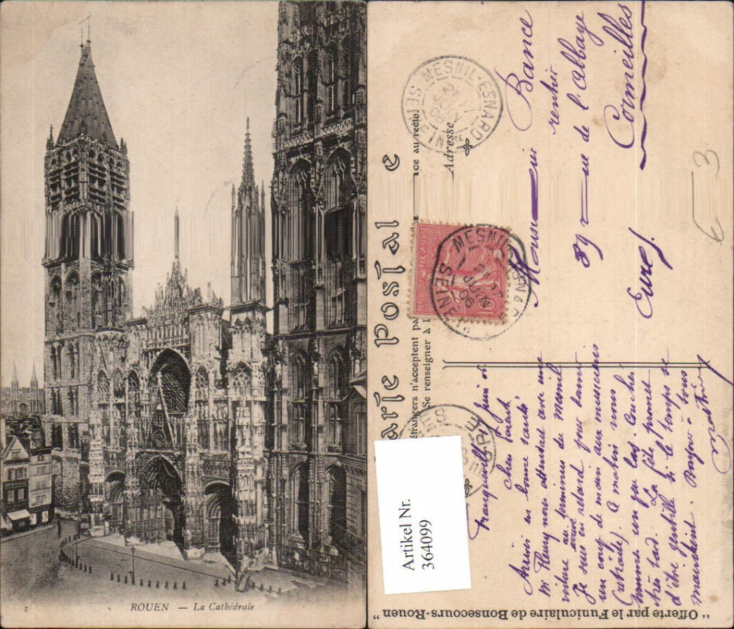 364099,Kirche Rouen La Cathedrale Kathedrale