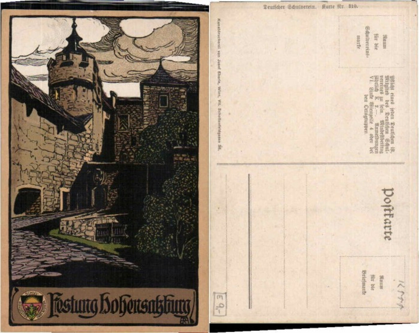 62852,Dt Schulverein 310 Festung Hohensalzburg