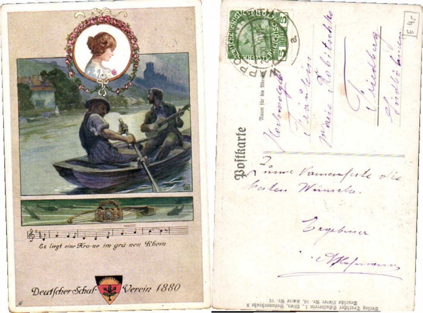 62875,Dt Schulverein 91 Deutsche Lieder Nr 16 Rhein