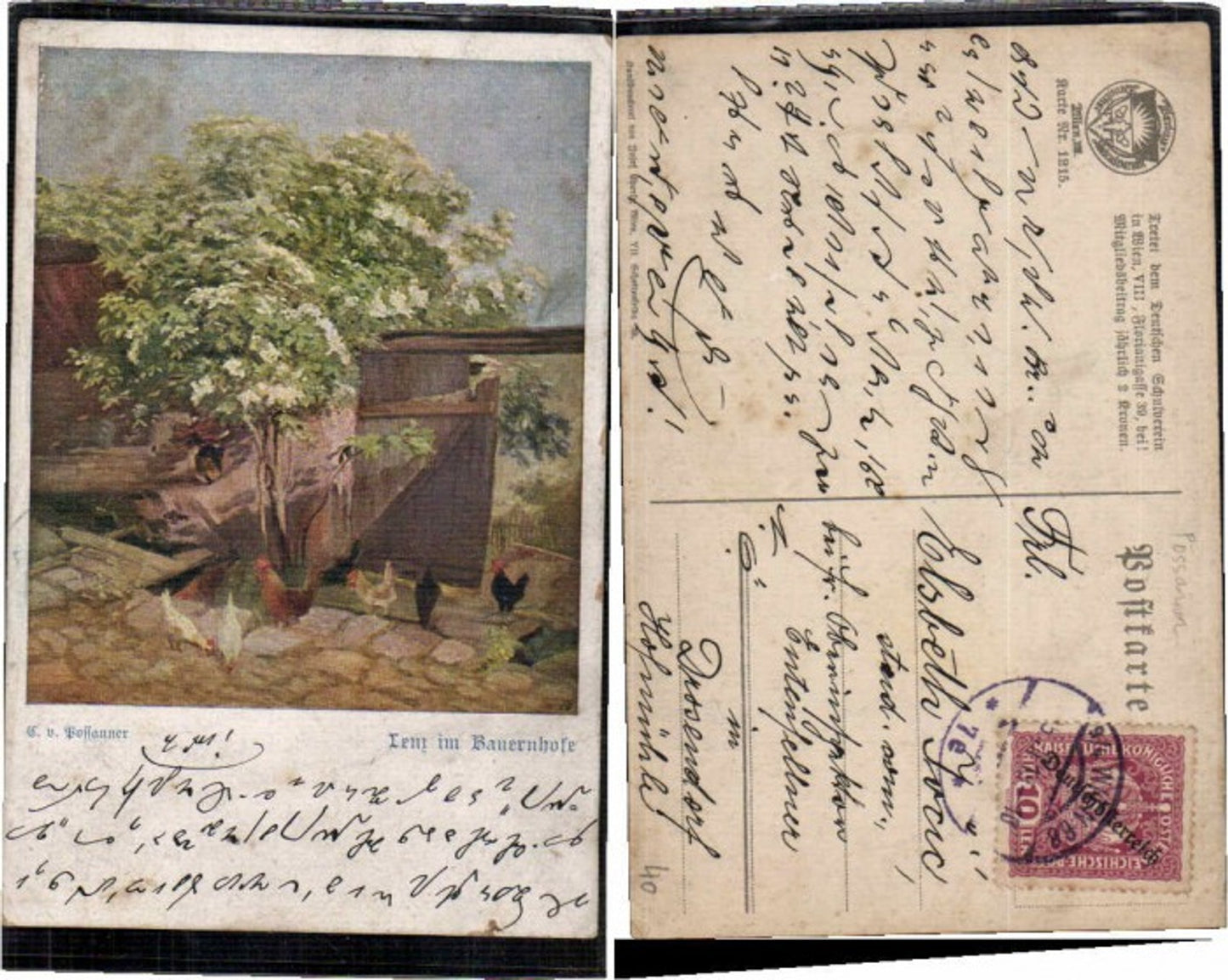 62994,Dt Schulverein 1215 E.v. Possaner Lenz Bauernhofe