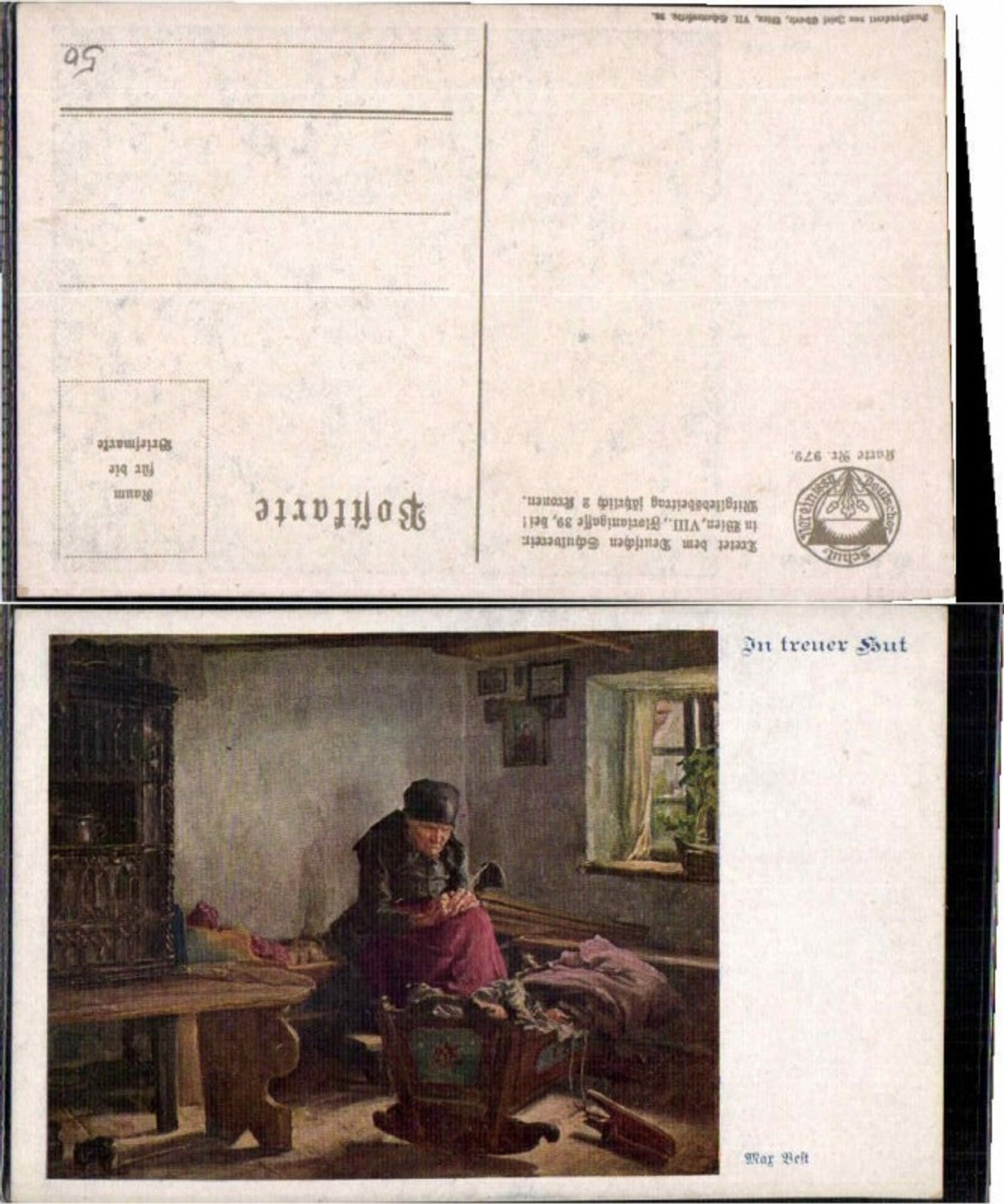 63002,Dt Schulverein 979 Max Best Treuer Hut Wiege Oma