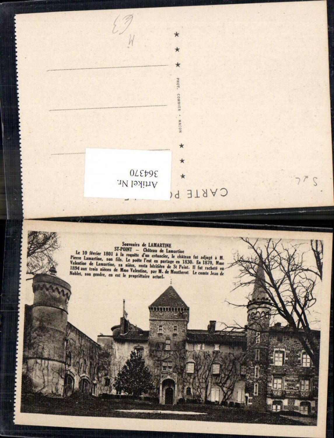 364370,Schloss Lamartine St Point Chateau de Lamartine