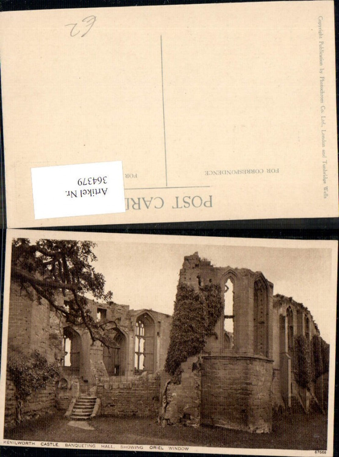 364379,Schloss Kenilworth Castle Banqueting Hall Showing Oriel Window