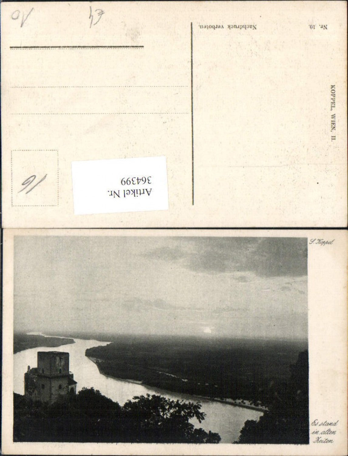 364399,Burg m. Flusstal Es stand in alten Zeiten Koppel