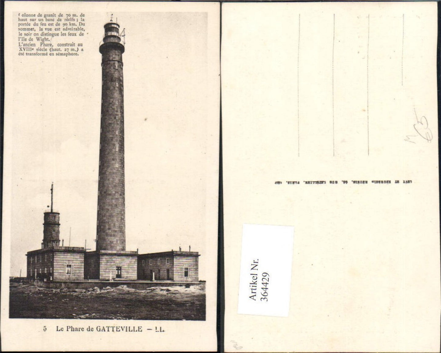 364429,Leuchtturm Le Phare de Gatteville Text