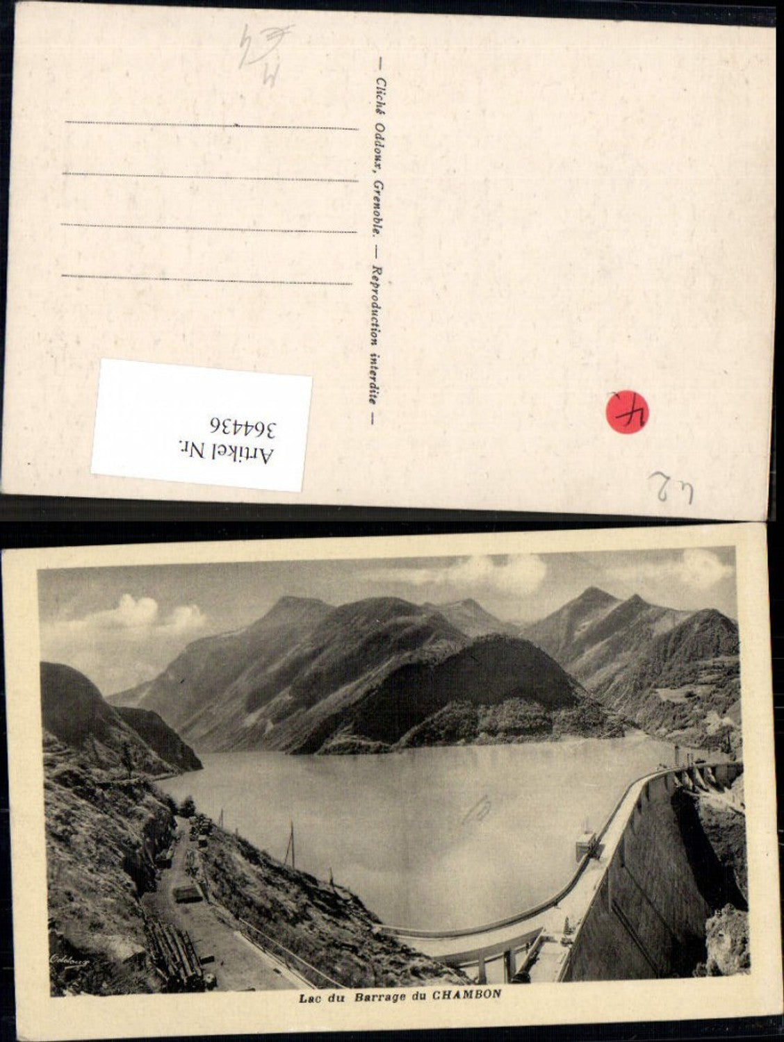 364436,Talsperre Lac du Barrage du Chambon