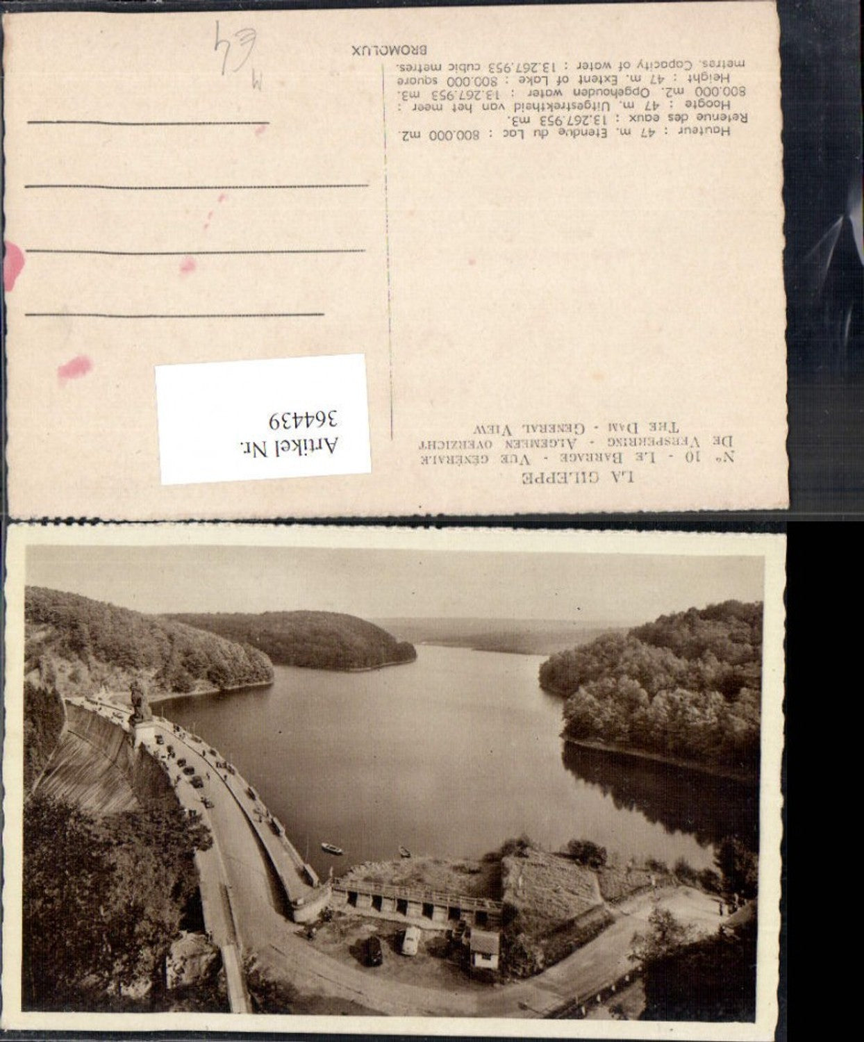 364439,Talsperre La Gileppe Le Barrage et le Lac