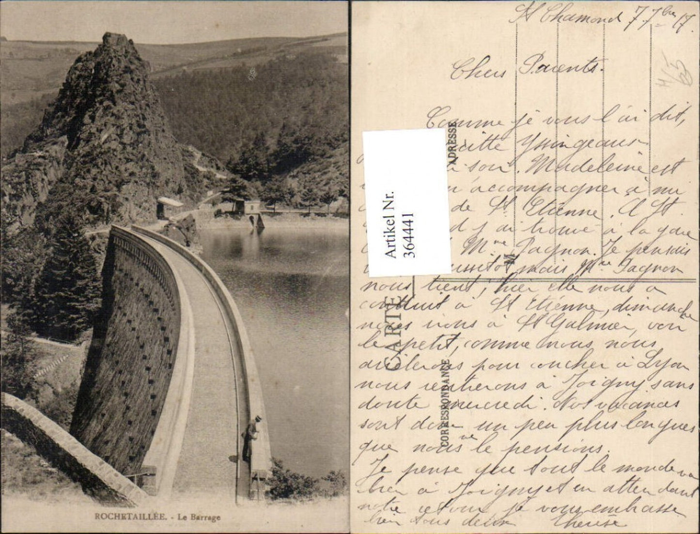 364441,Talsperre Rochetaillee Le Barrage