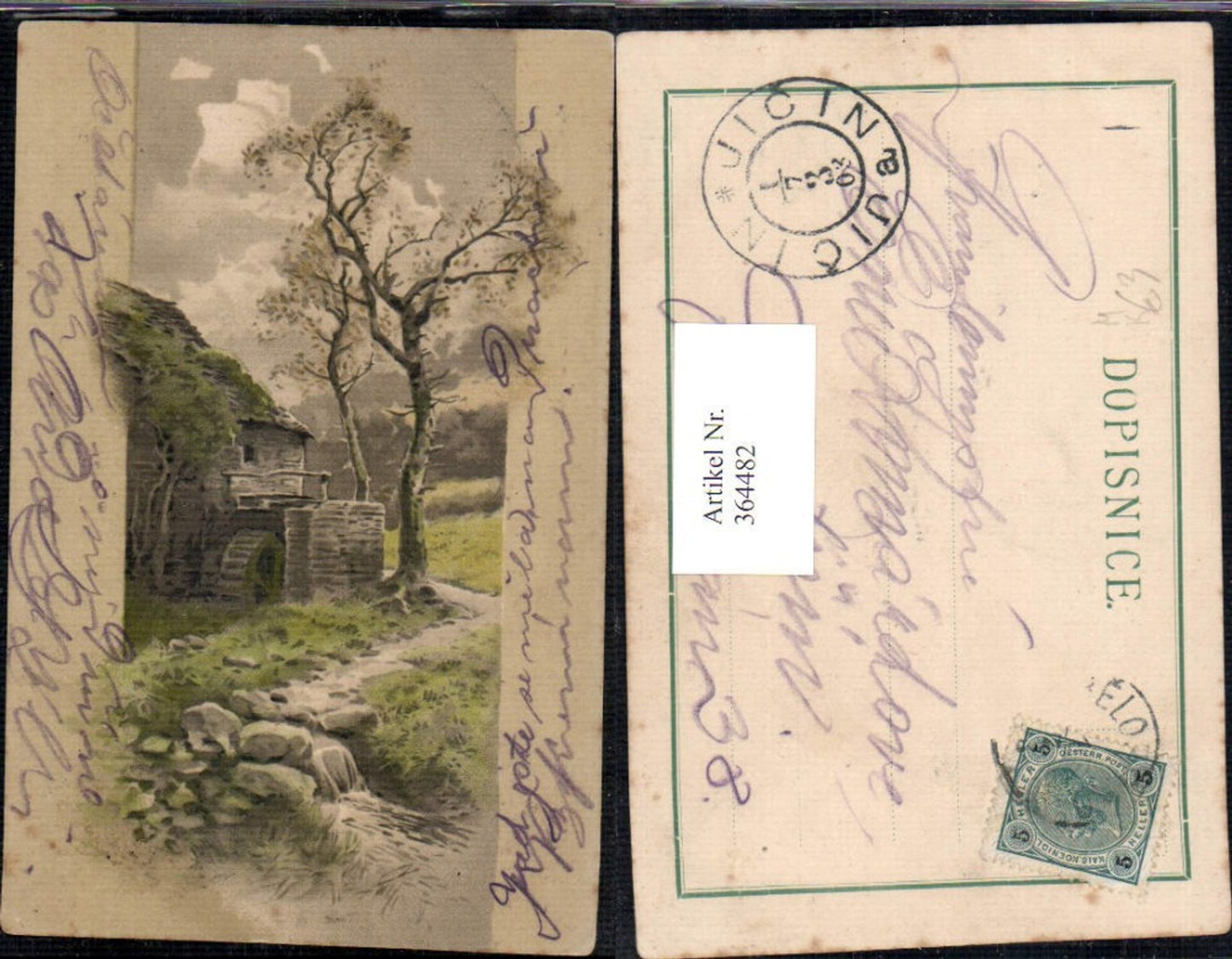 364482, Artist Ak Watermill Tree
