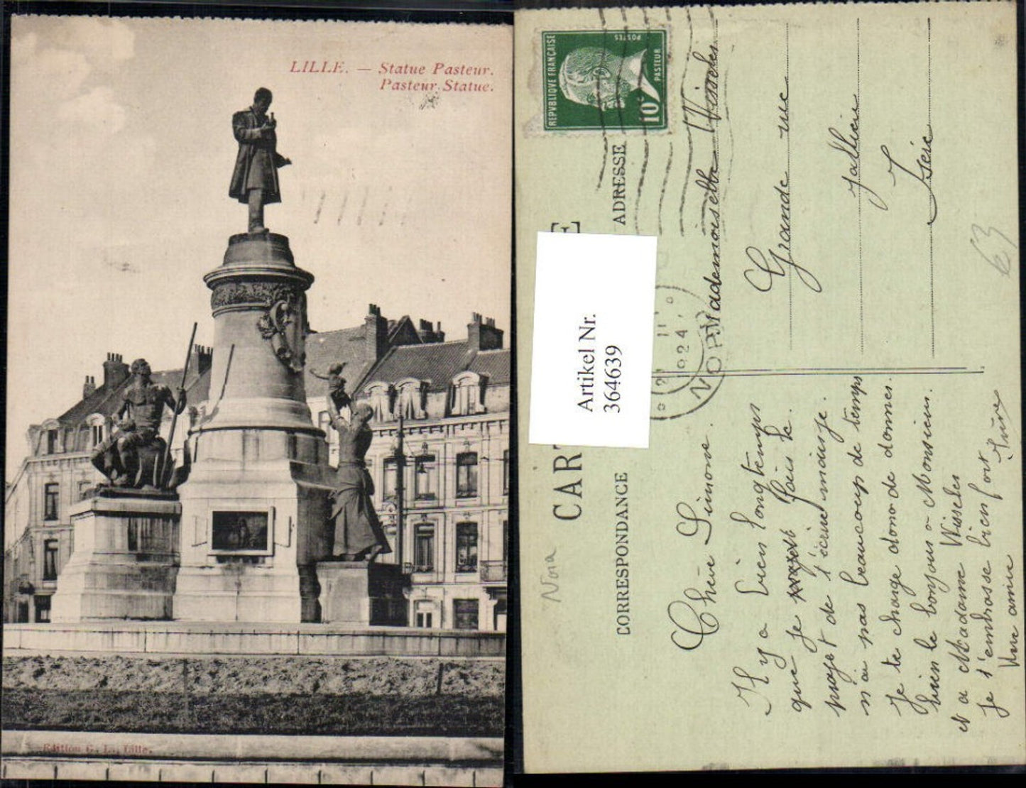 364639,Lille Statue Pasteur