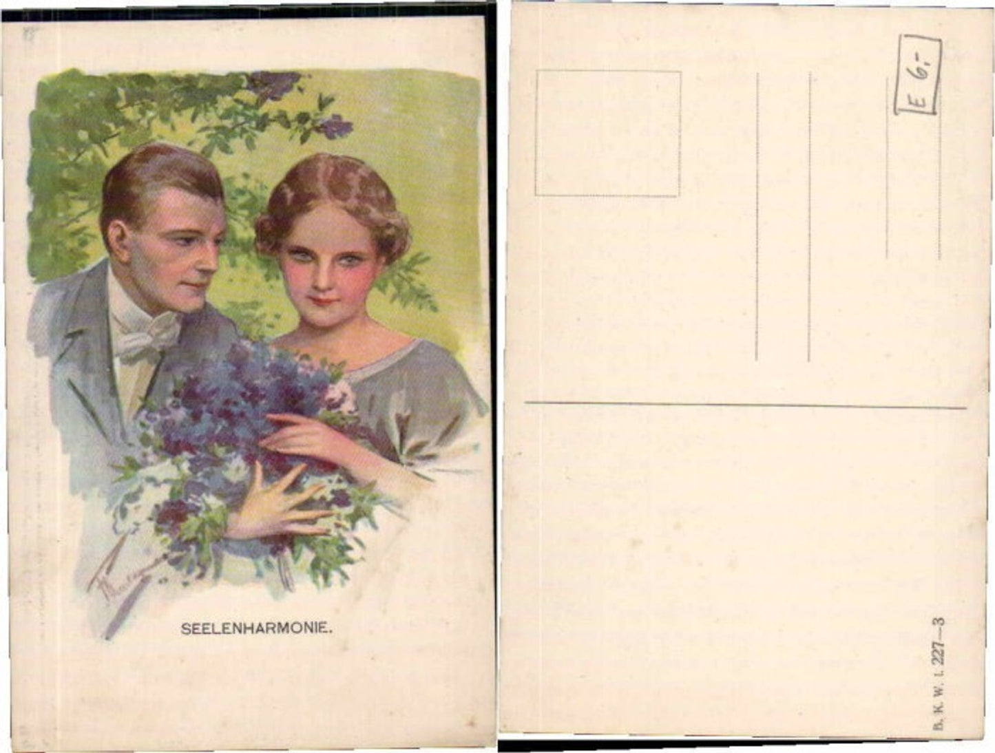 63325,Seelenharmonie Liebespaar Blumen B.K.W.I 227-3