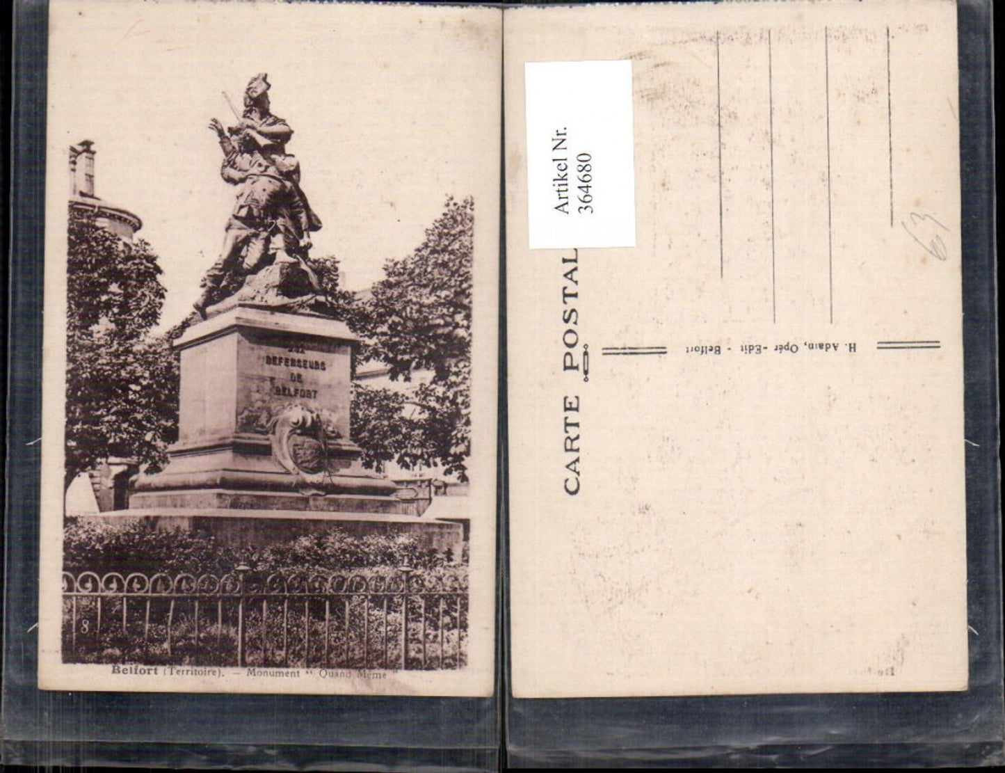364680,Statue Belfort Monument Quand Meme