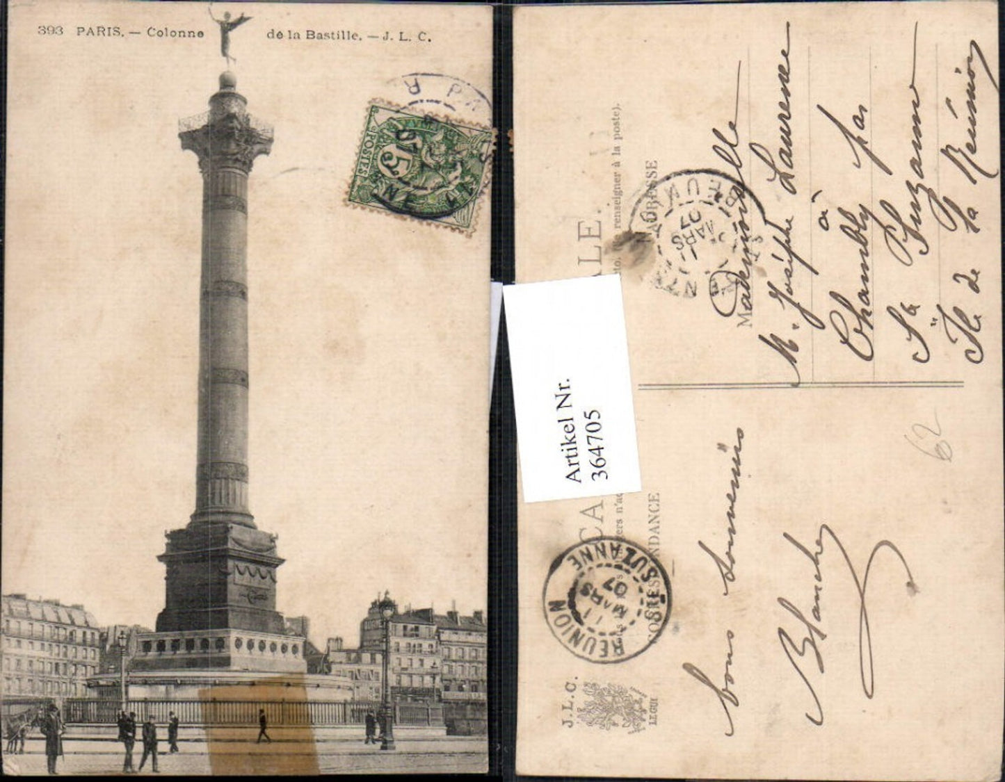 364705,Statue Paris Colonne de la Bastille Säule