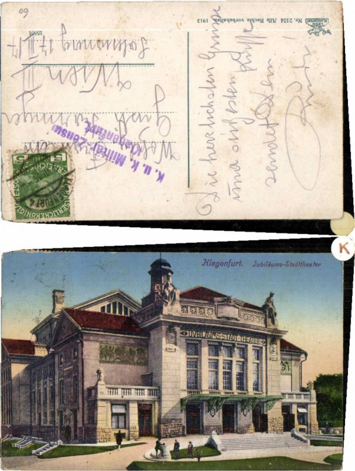 63440,Klagenfurt Jubiläums Stadttheater 1913 pub Leon 2154