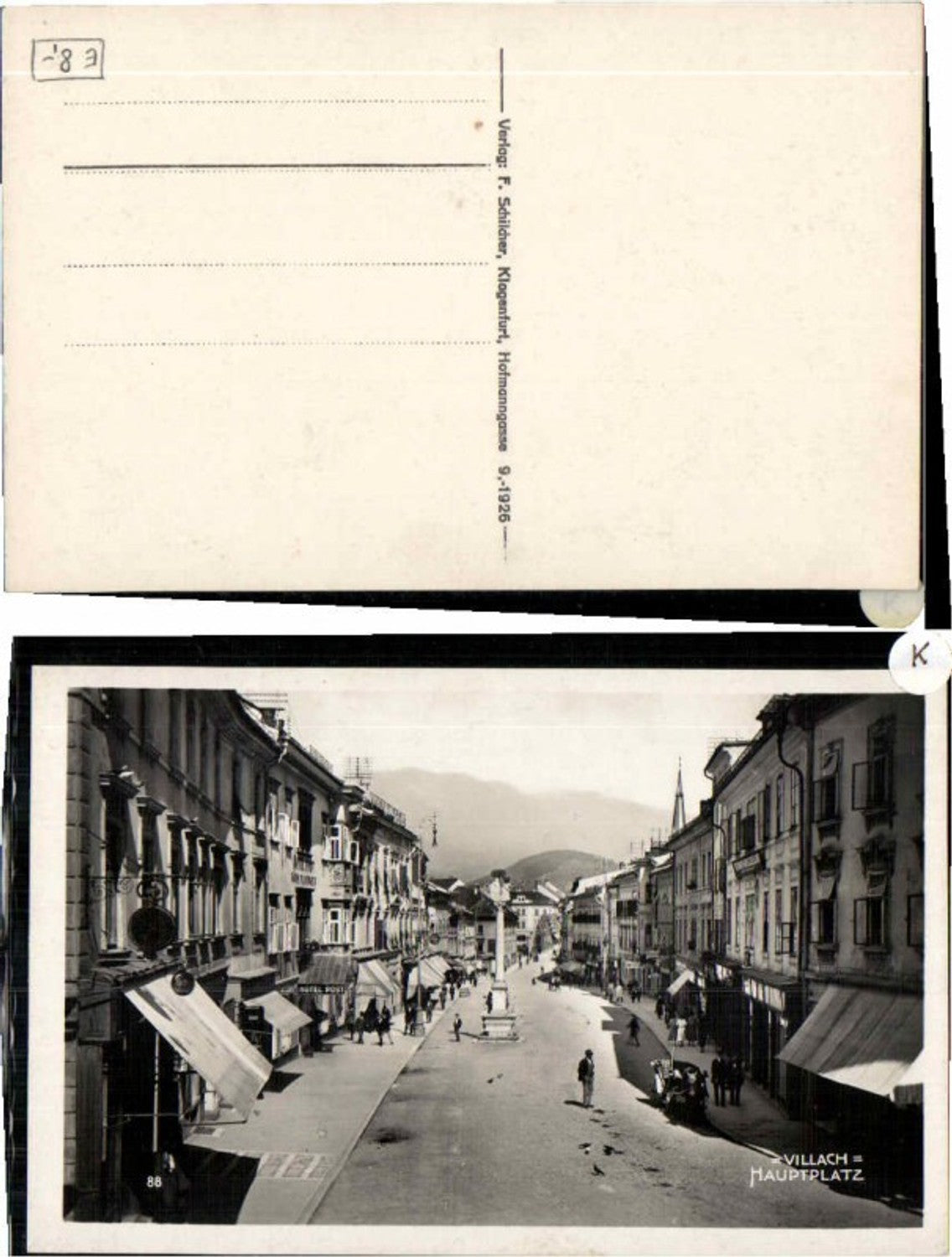 63462,Villach Partie am Hauptplatz 1926