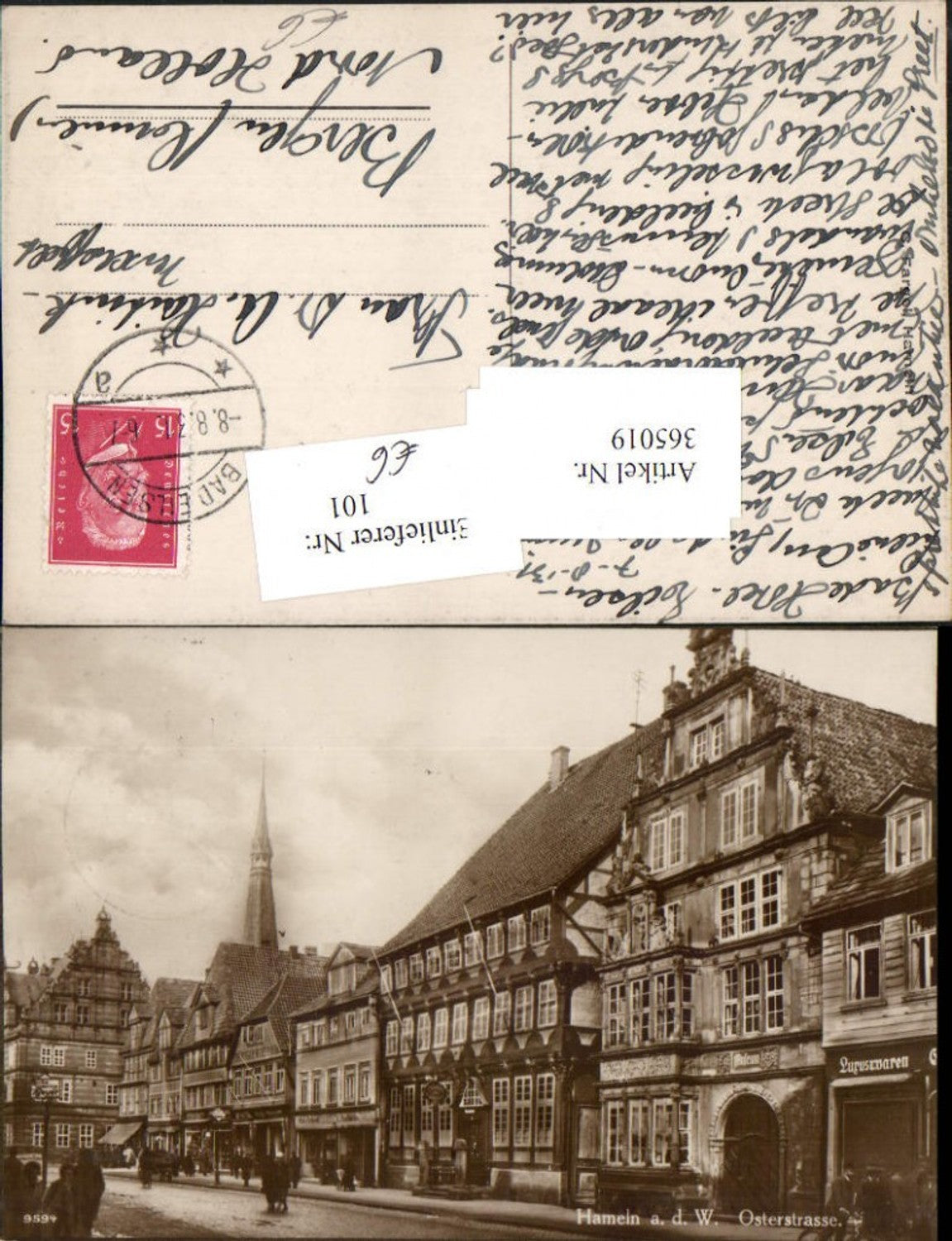 365019,Hameln an d. Weser Osterstraße Straßenansicht Luxuswaren Museum