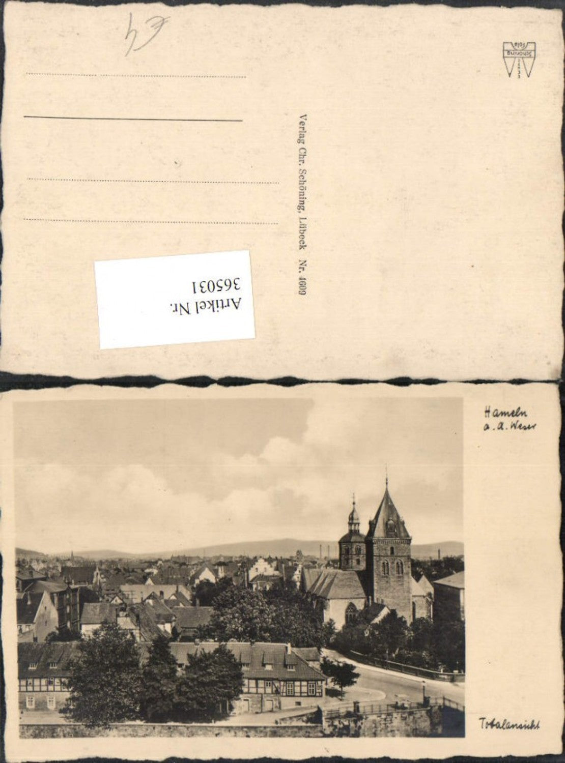 365031,Hameln an d. Weser Teilansicht Kirche