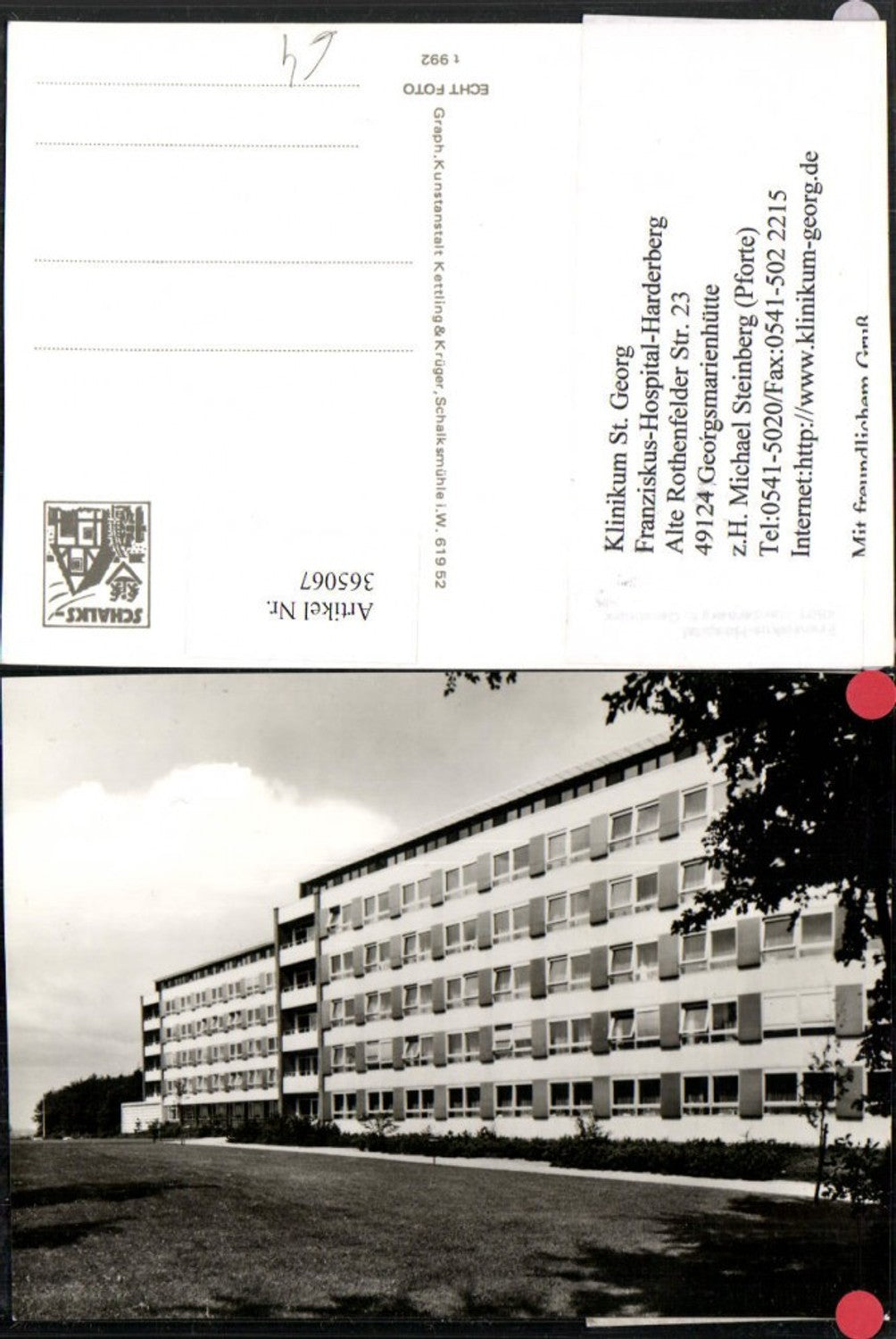 365067,Harderberg b. Osnabrück Georgsmarienhütte Franziskus Hospital Krankenhaus