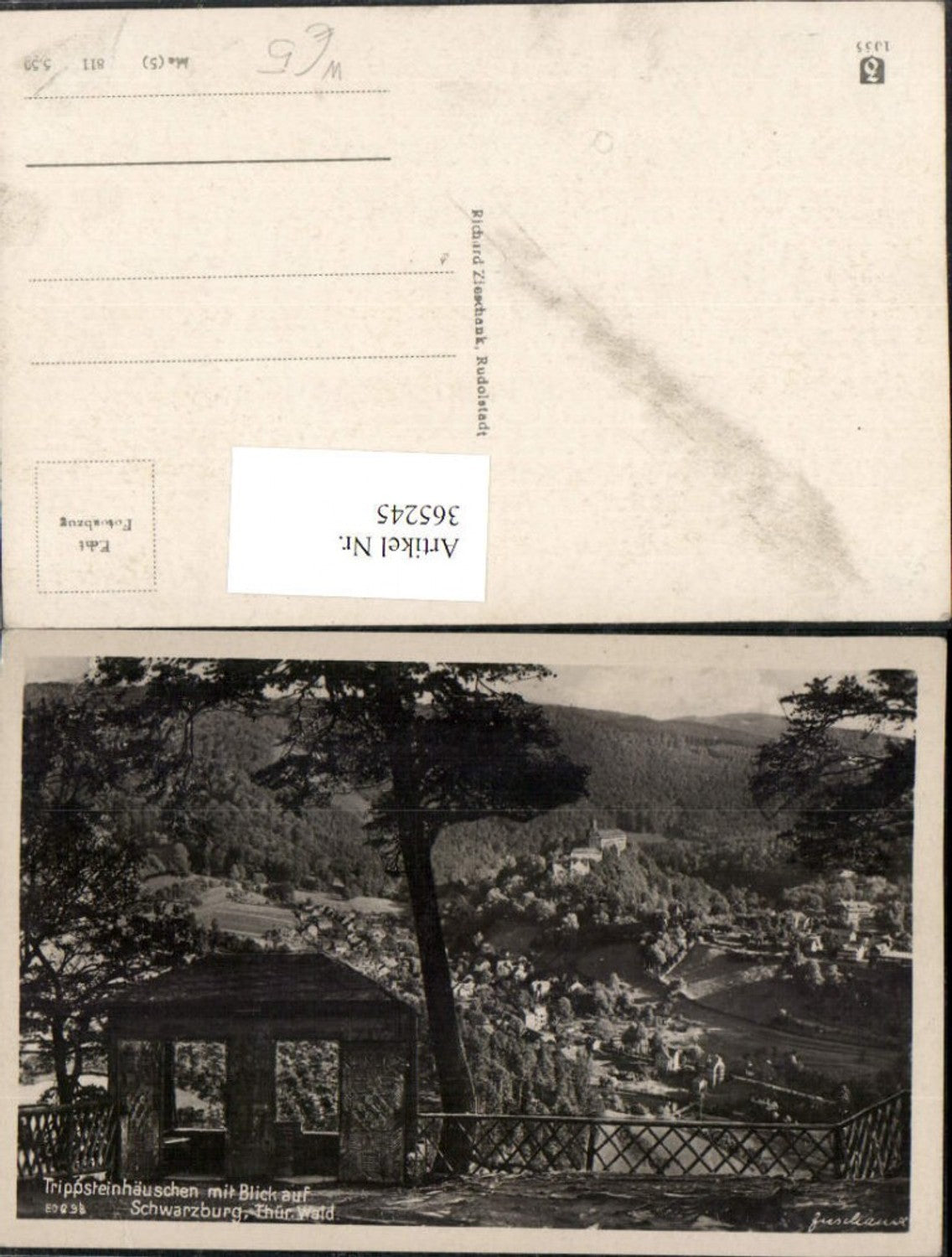 365245, Trippstein cottage with view of Schwarzburg, partial view