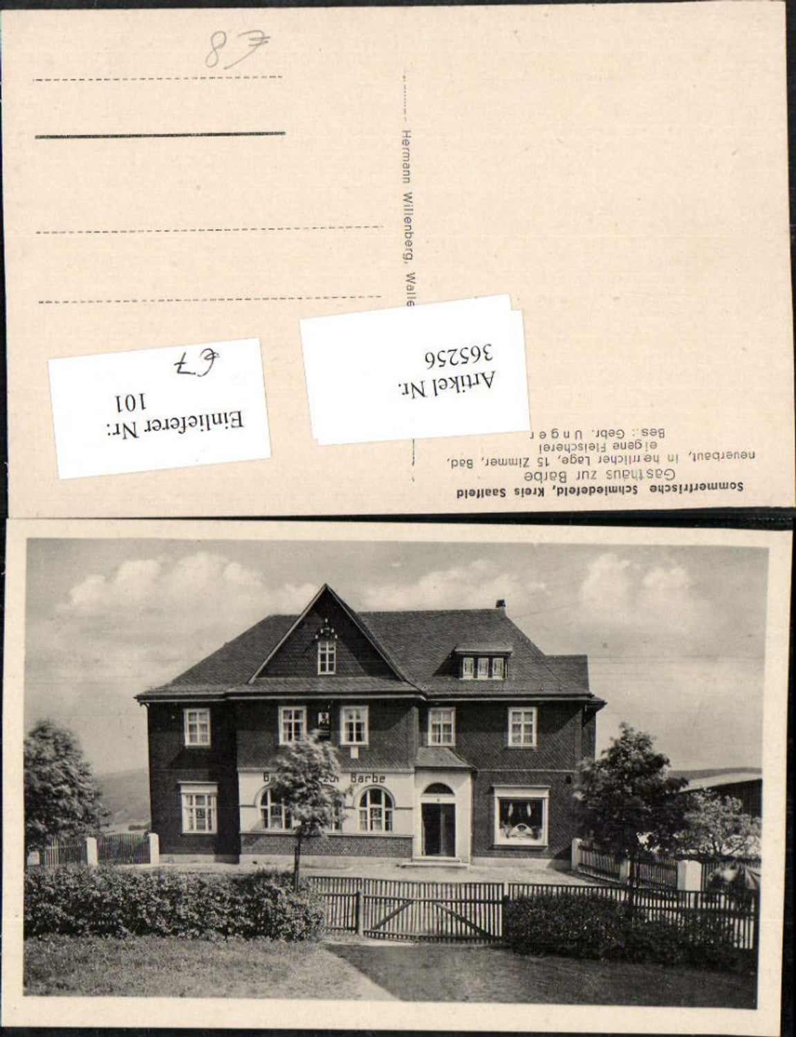 365256, Schmiedefeld Gasthaus zur Barbe