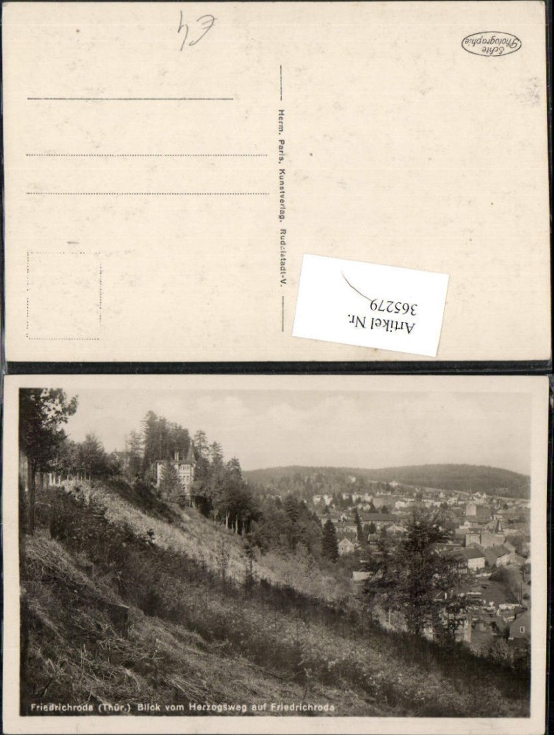 365279,Friedrichroda Teilansicht vom Herzogsweg