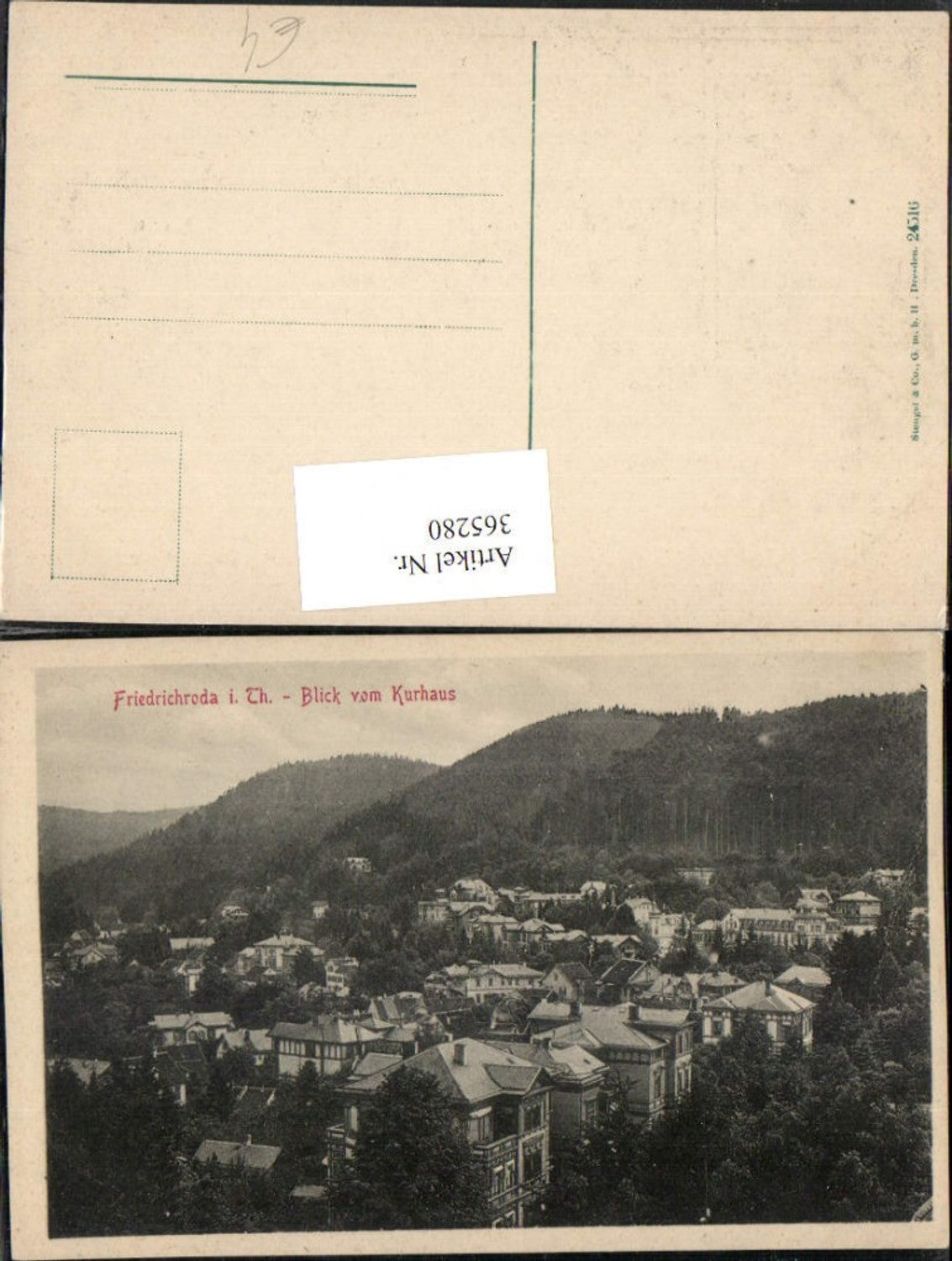 365280,Friedrichroda Teilansicht vom Kurhaus pub Stengel & Co 24516