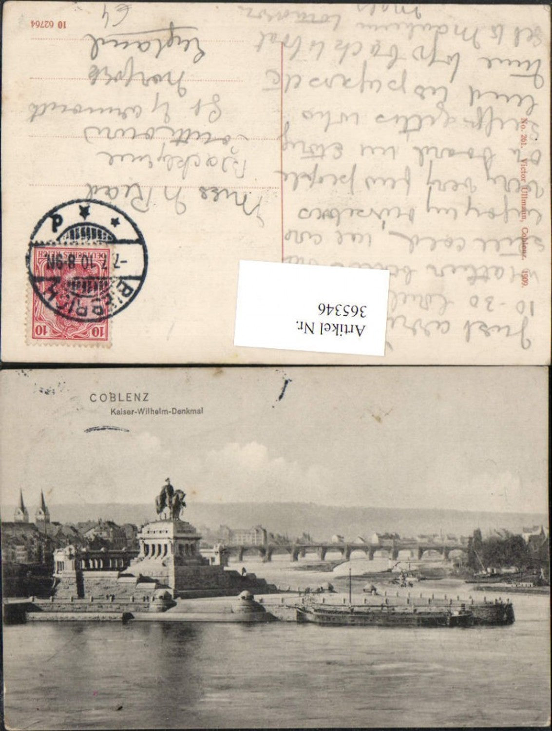 365346,Coblenz Koblenz Kaiser-Wilhelm-Denkmal am Deutschen Eck