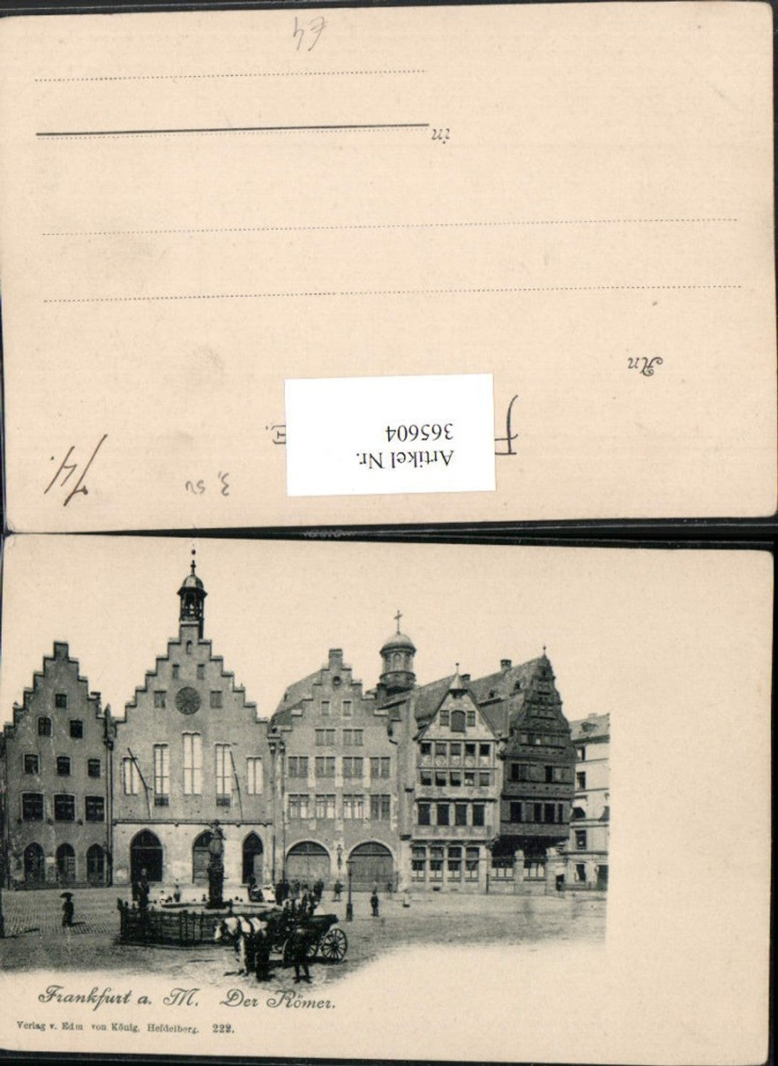365604,Frankfurt am Main Römer Häuser Brunne
