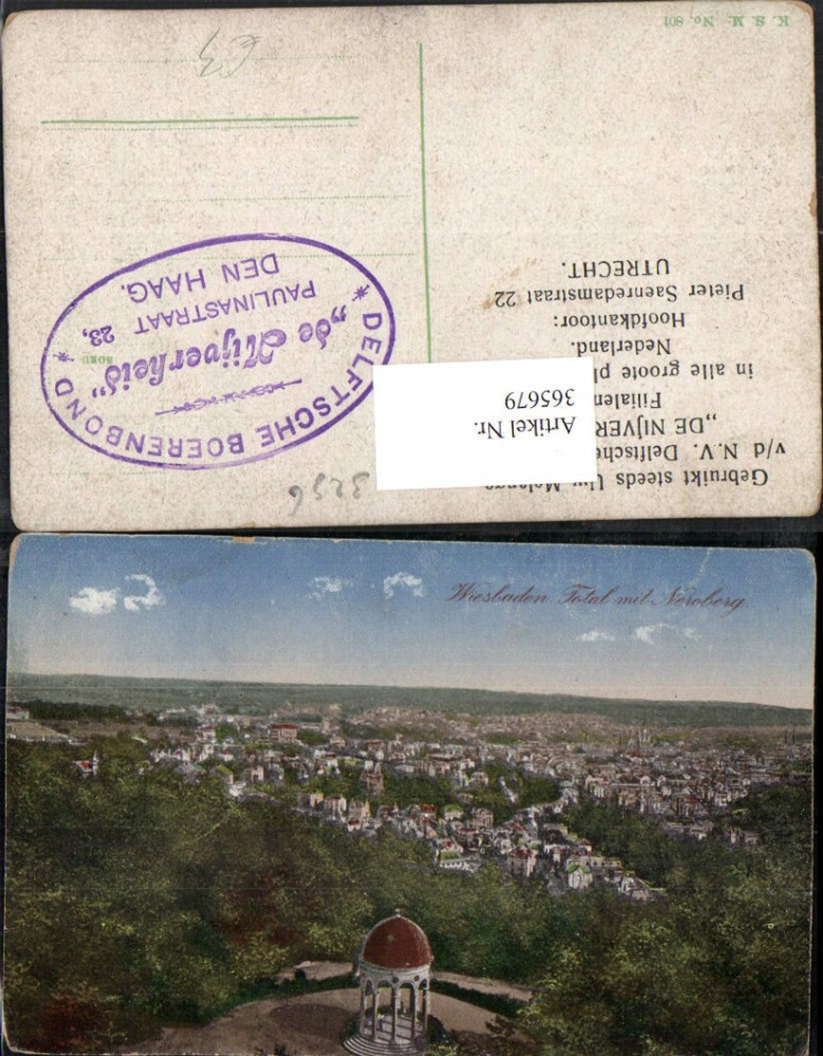 365679,Wiesbaden Totale m. Neroberg Tempel