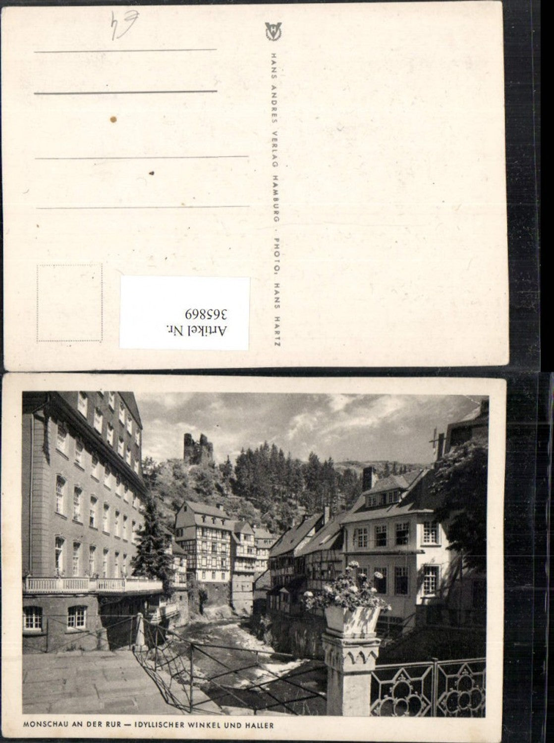 365869,Monschau in d. Eifel Idyllischer Winkel und Haller Ruine