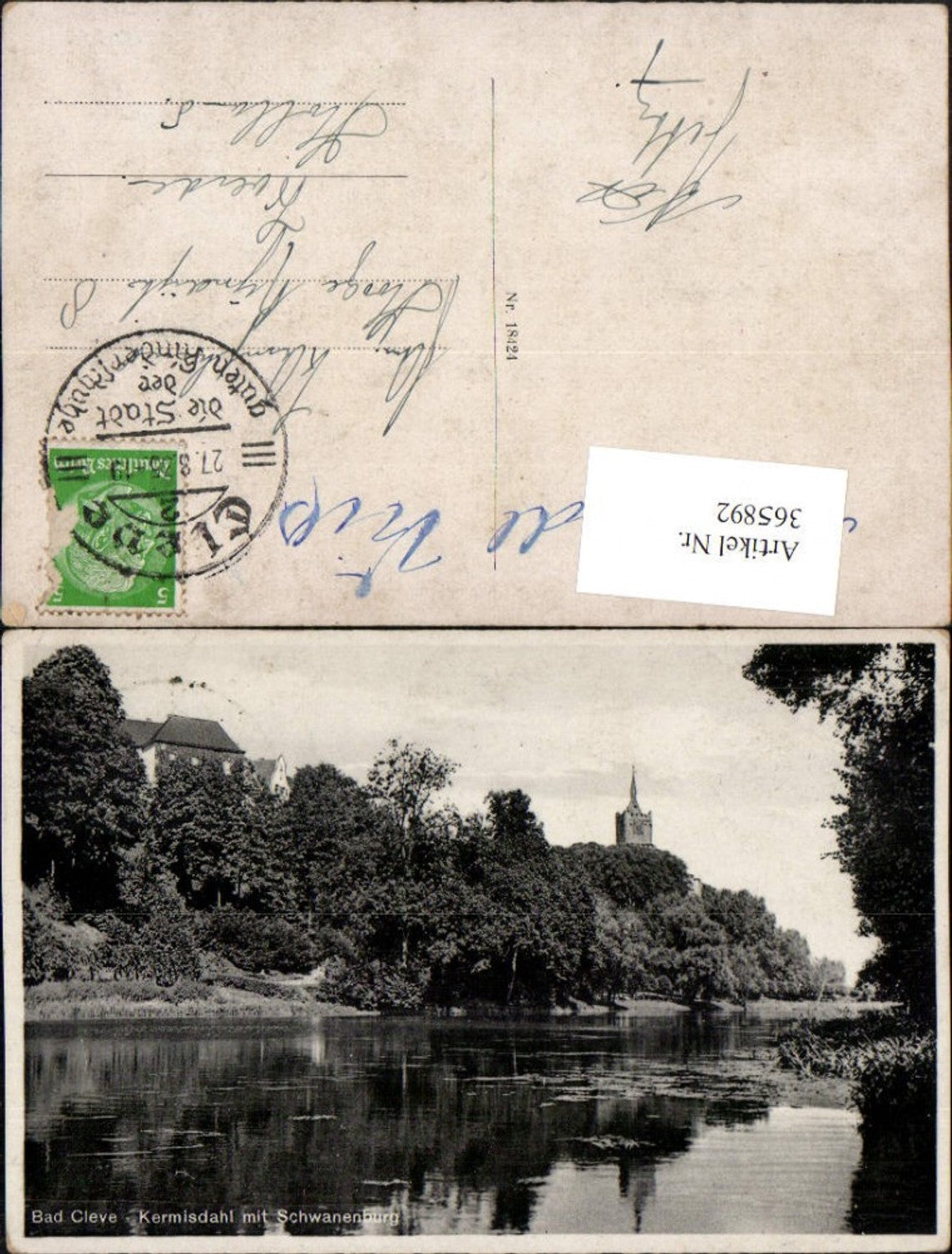 365892,Bad Cleve Kleve Kermisdahl m. Schwanenburg