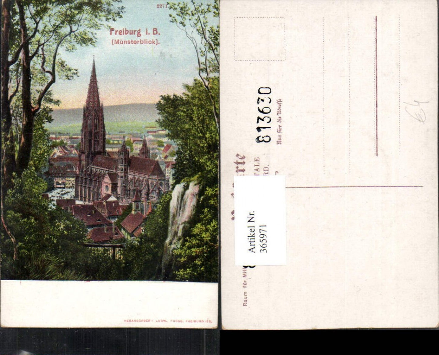 365971,Freiburg im Breisgau Teilansicht Münster Kirche