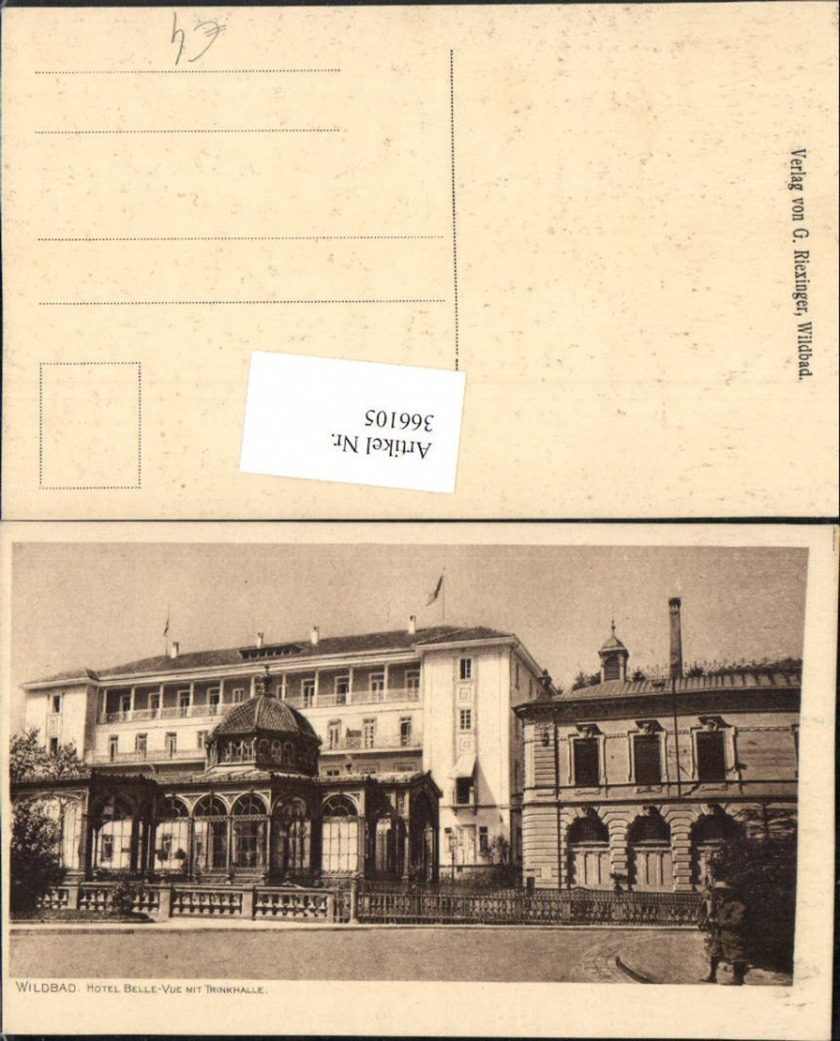 366105,Bad Wildbad Hotel Bellevue m. Trinkhalle