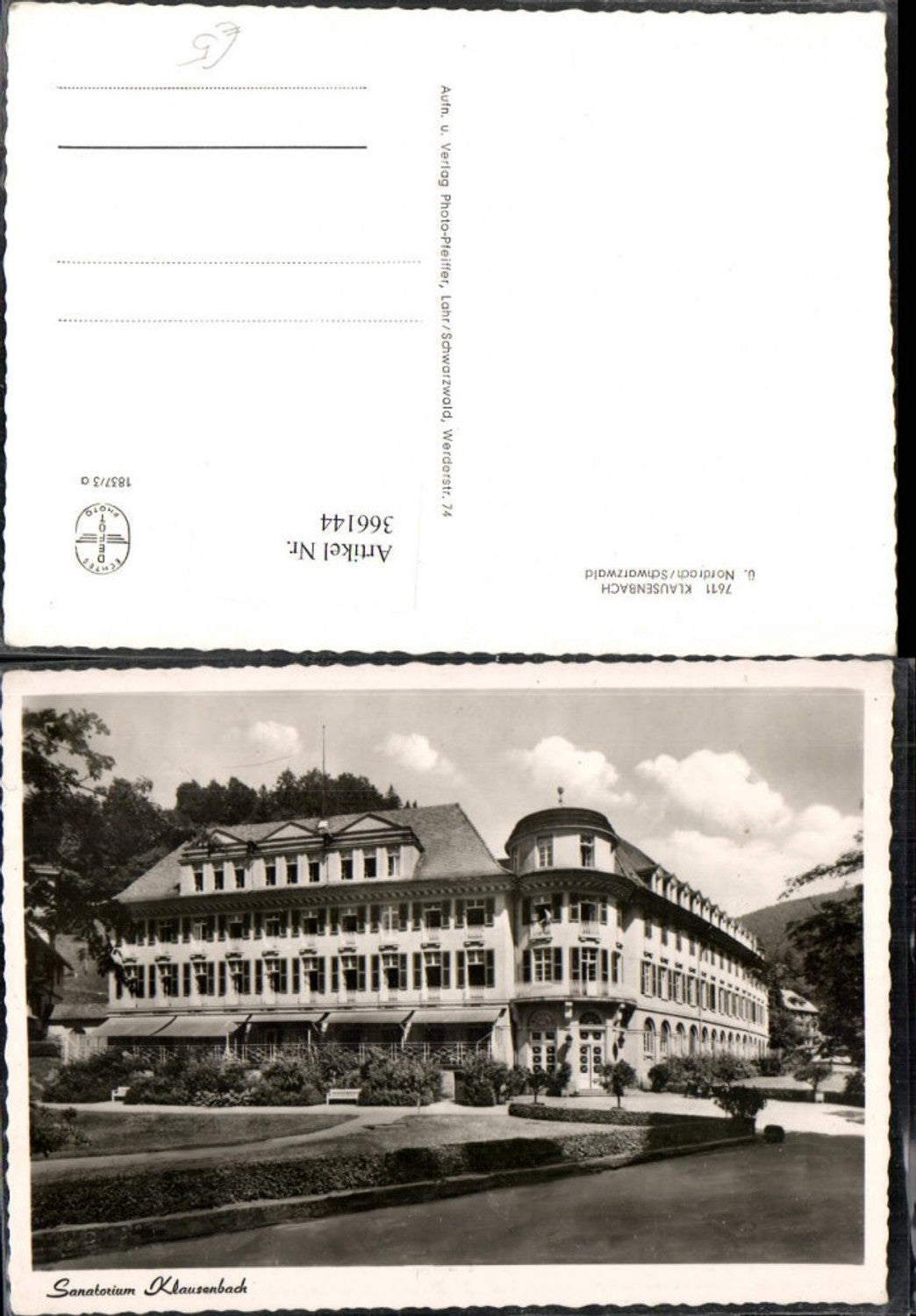366144,Nordrach im Schwarzwald Sanatorium Klausenbach
